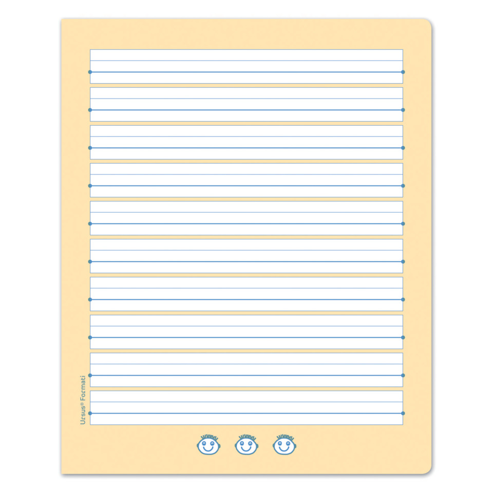notebook, lineal, papier, gelb, achtundvierzig zeilen