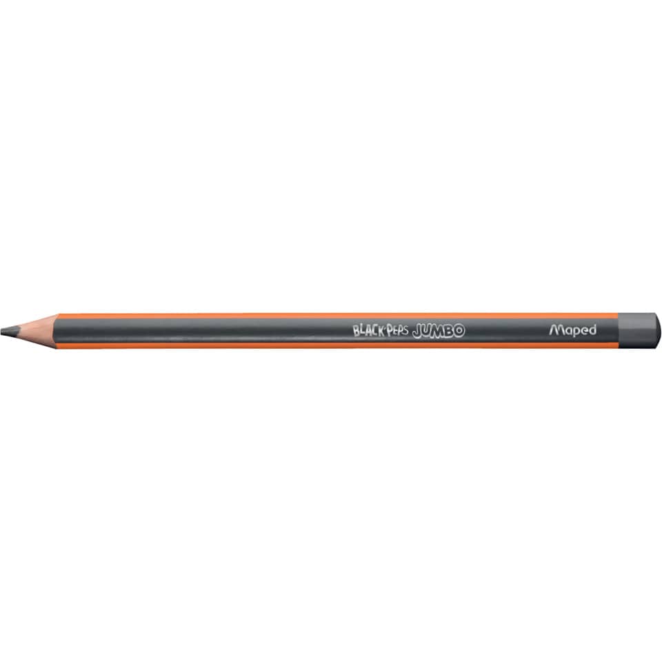 Bleistift, Graphitstift, Rundstift, Schwarzgrau, Jumbo
