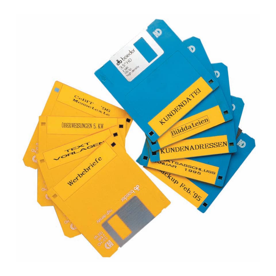 Disketten, Blau, Gelb, Kartenhalter, Datenträger