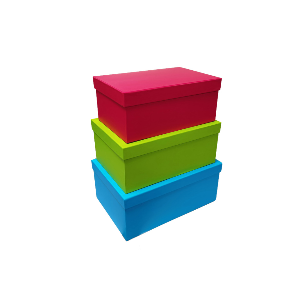 Aufbewahrungsbox, Kasten, Box, bunte Box, laminierte Box