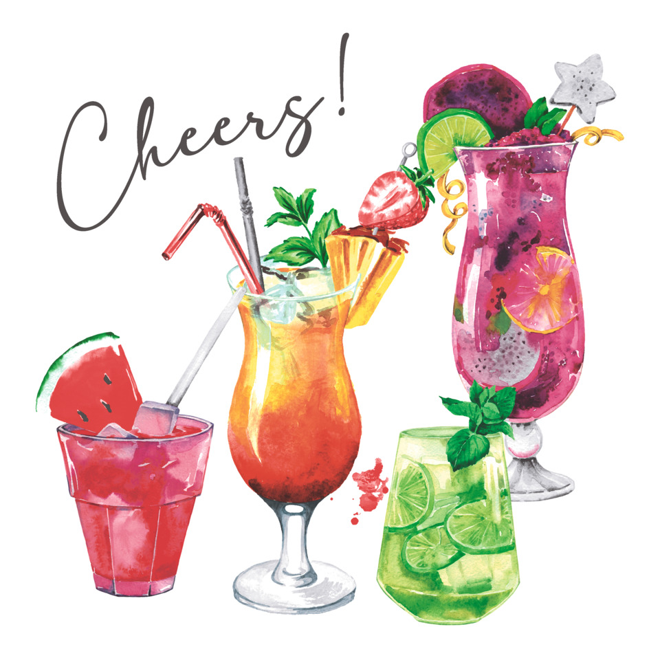 cocktail, drinks, glasses, fruit, colorful
