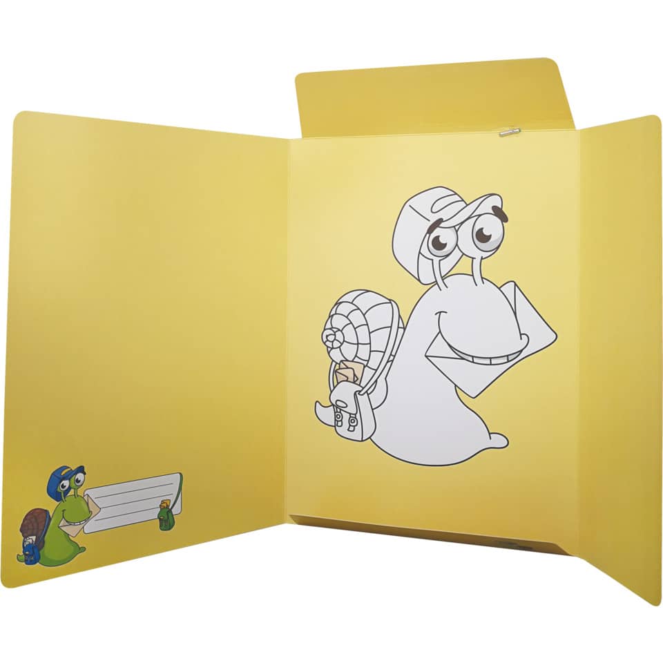 Kinderkarte, Sammelkarte, Gelb, Cartoon-Figur, Malbuch