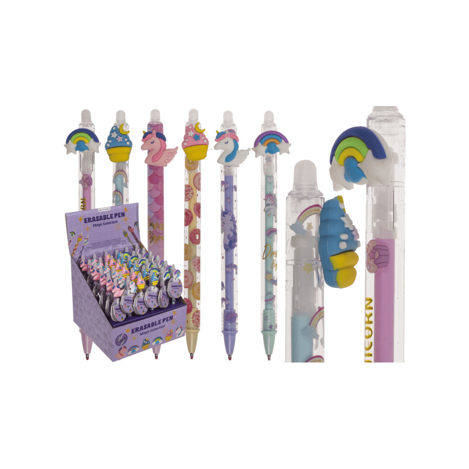 Erasable pen, Prismatische Farben, Motiv-Stift, Tier-City, Magischer Aufsatz