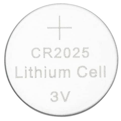 Knopfzellen-Batterie Lithium CR2025, 4 Stück Q-CONNECT KF14559