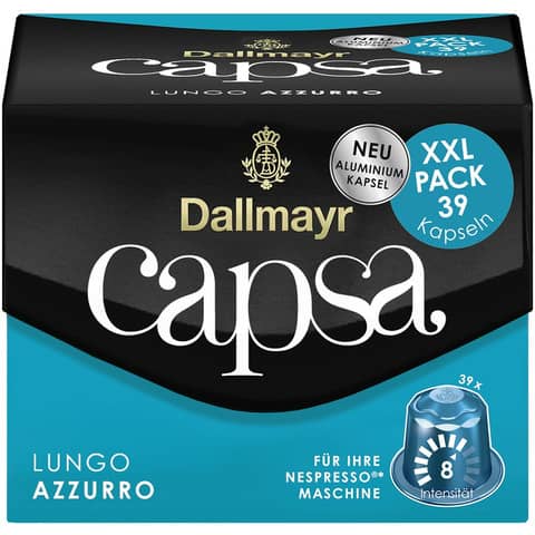 Kaffeekapseln Lungo Azzuro 39 Kapseln DALLMAYR 930438