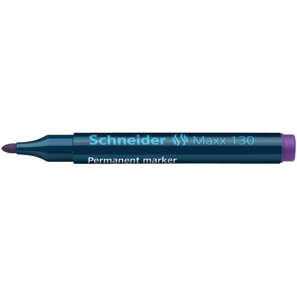 Permanent marker, Marker, Chisel tip, Purple cap, Blue body