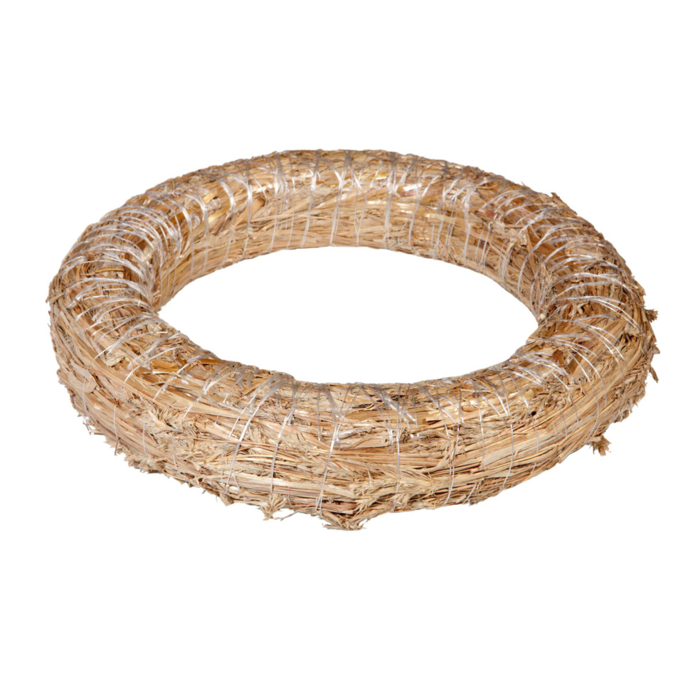 Strohkranz, Kranz aus Stroh, Wreath, Naturmaterial, Deko-Reif