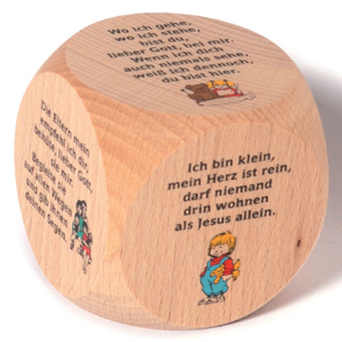 Gebetswürfel, 4,9cm, bunt  G-KF