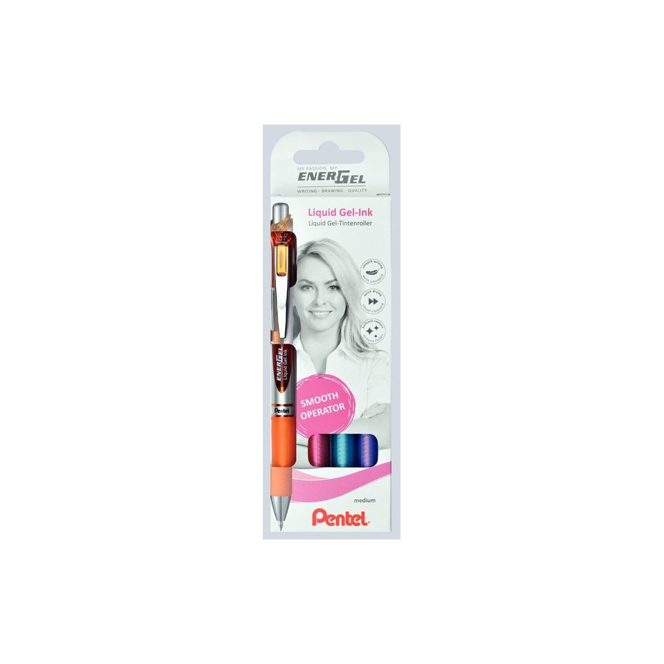 Gelstift, Liquid Gel-Tinte, Orange, Smooth Operator, Pentel