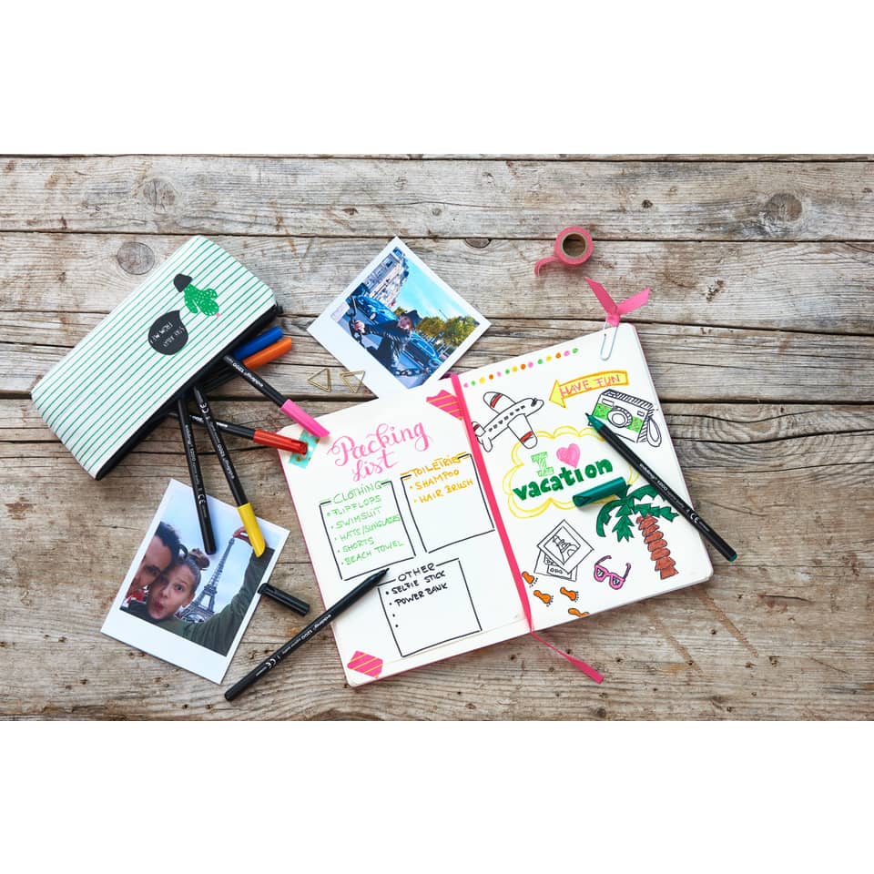 notebook, drawing, multicolor, stifte, photos