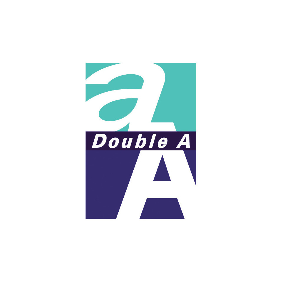 Logo, Double A, A, teal, purple