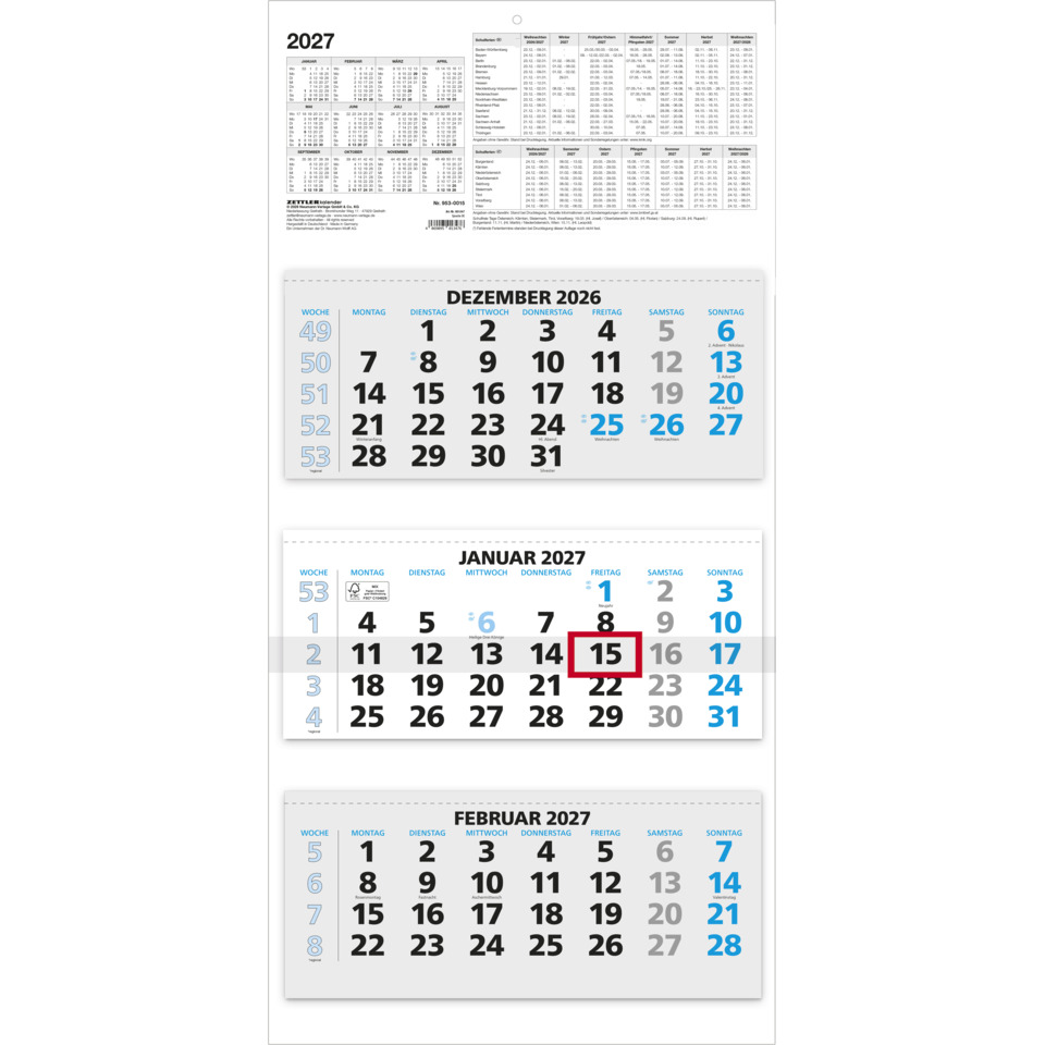 kalender, monatlicher kalender, kalendertafel, kalenderbild, jahr 2027
