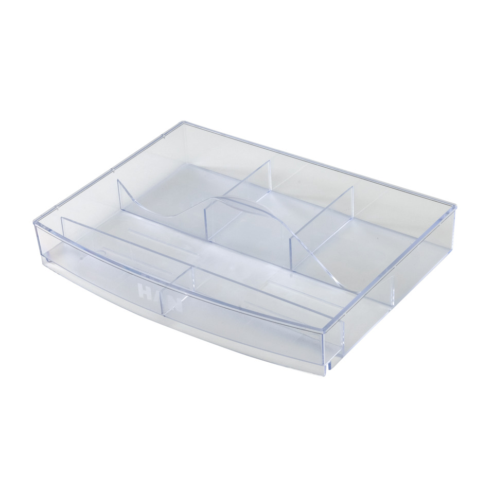 Aufbewahrungsbox, Schubladenorganizer, Klar, Transparent, Unterteilung