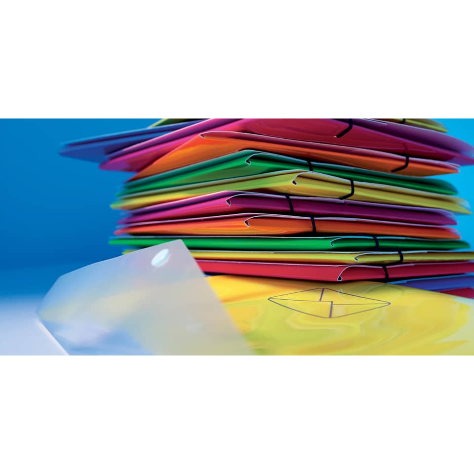 Notebooks, Ordner, Papier in Farben, Gestapelte Unterlagen, Bürobedarf