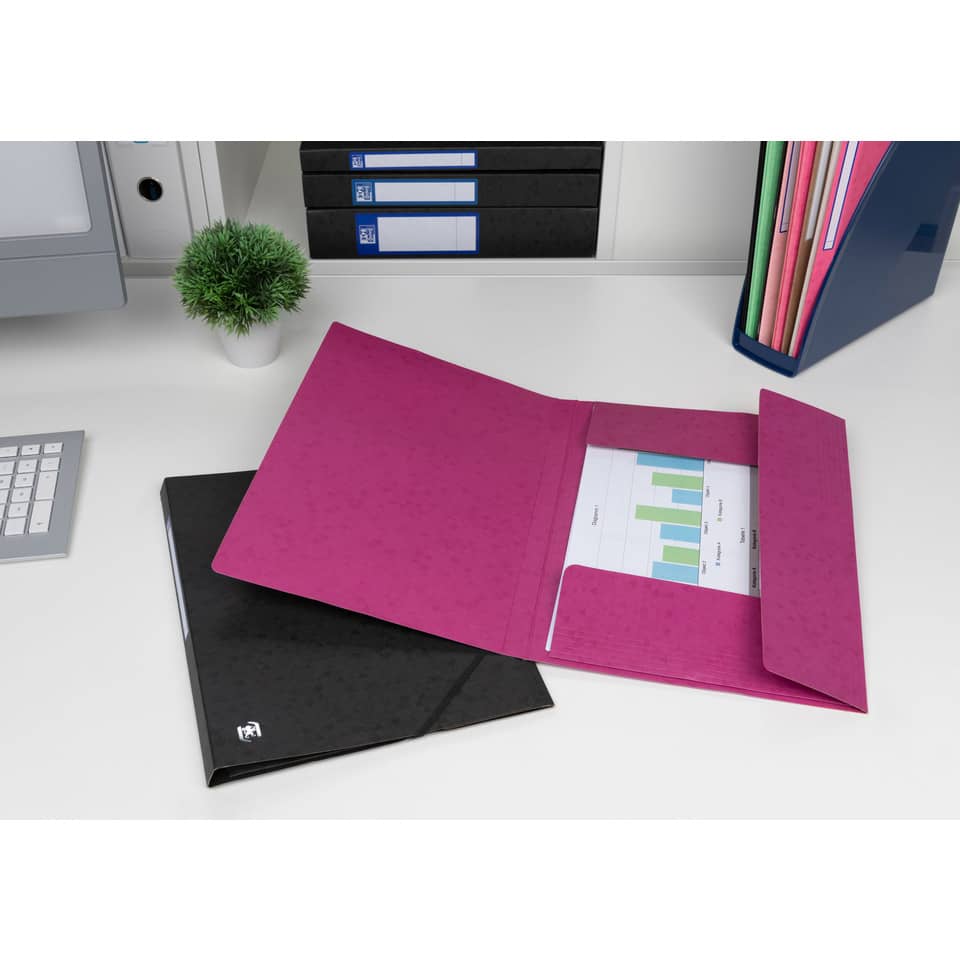 Ordner, Binder, Pinkfarbener Ordner, Dokumentenordner, Büromaterial