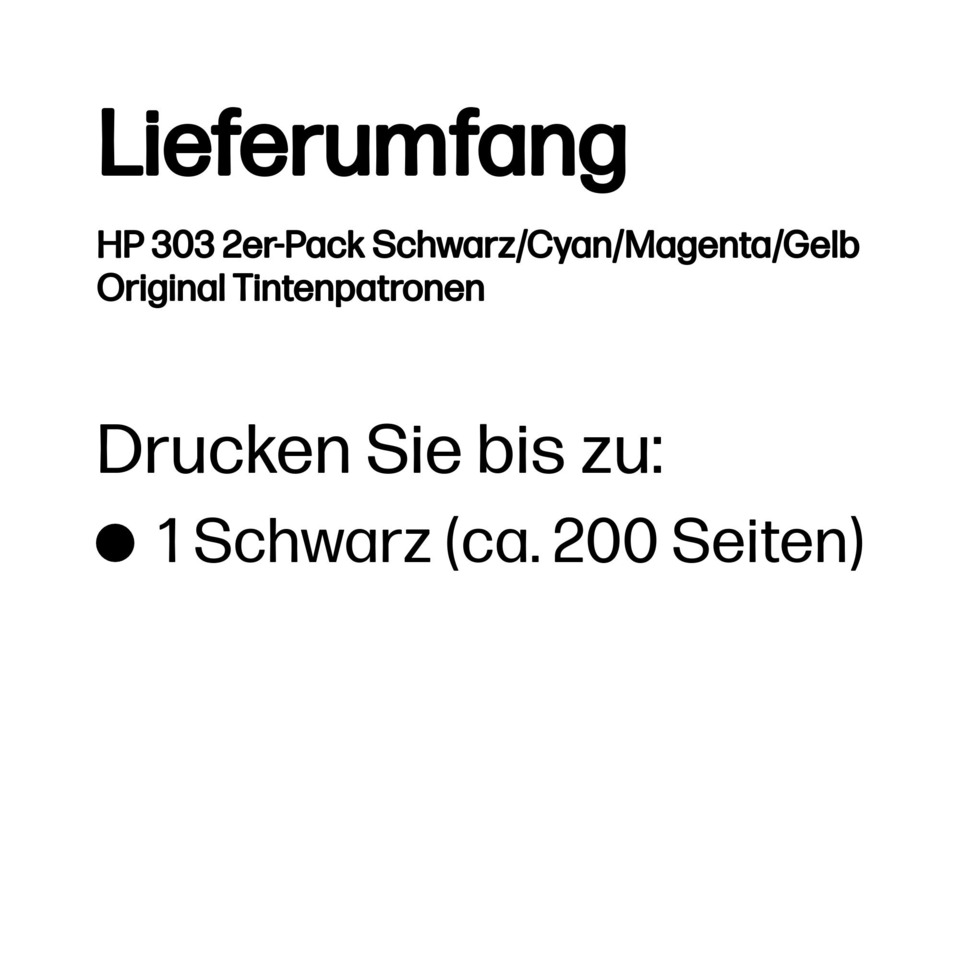 Drucker, Papier, Schwarz, HP 303, Tintenpatronen