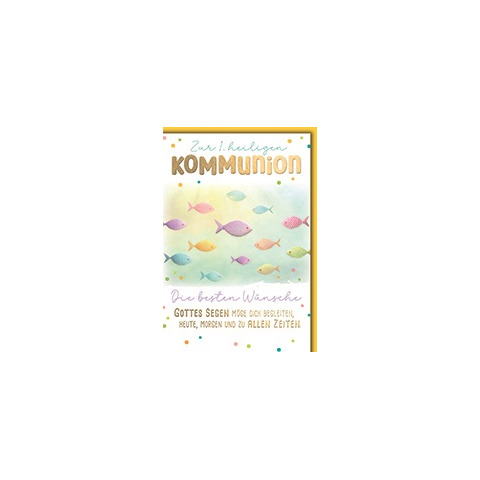 Kommunionskarte, 11,5 x 17 cm  12359