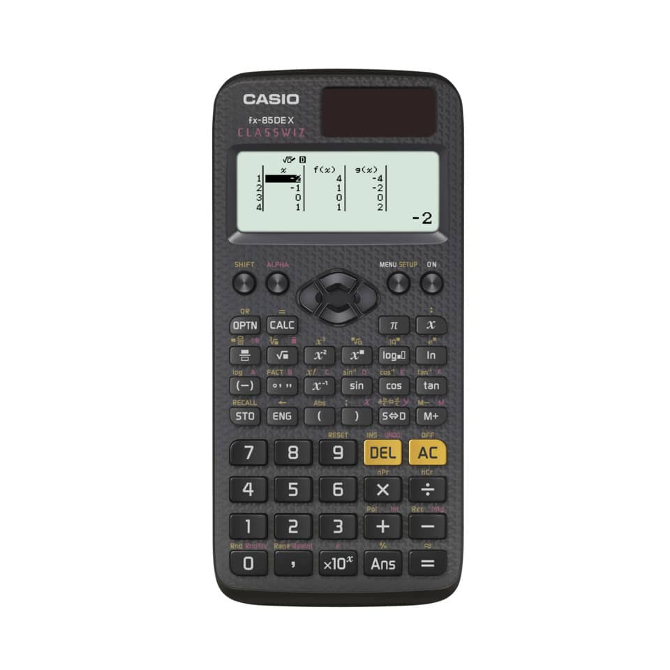 Taschenrechner, Casio fx-85DE X, Taschenrechner grau, Schulrechner, Wissenschaftlicher Taschenrechner