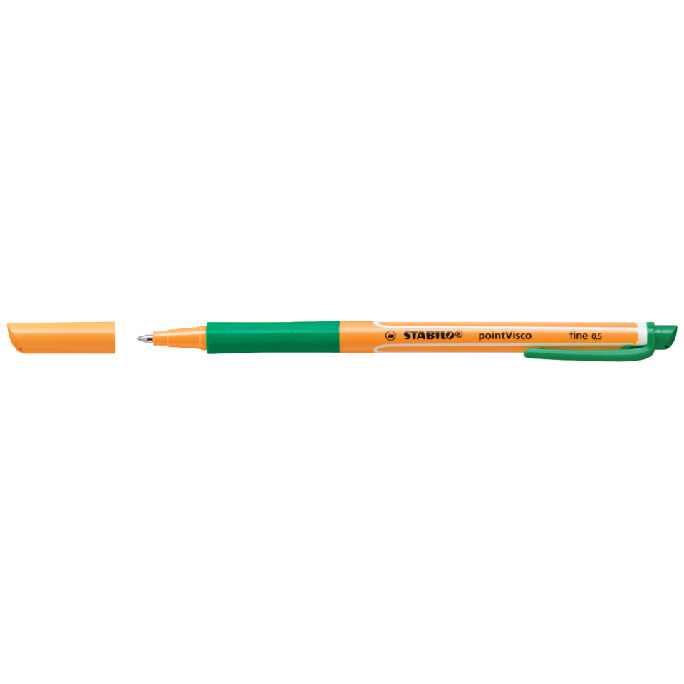 Kunststoffstift, Marker, Fineliner, Stabilo, orange-grün