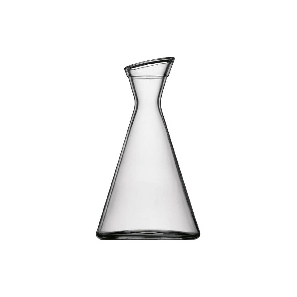 glasvase, vase, transparent, klar, formvase