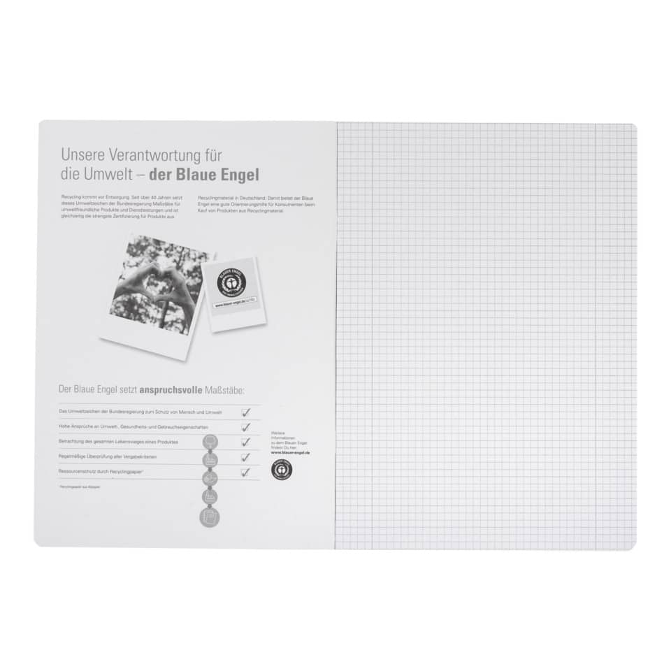 Umweltfreundlich, Blaue Engel, Recyclinginitiativen, Plakat, Infopapier