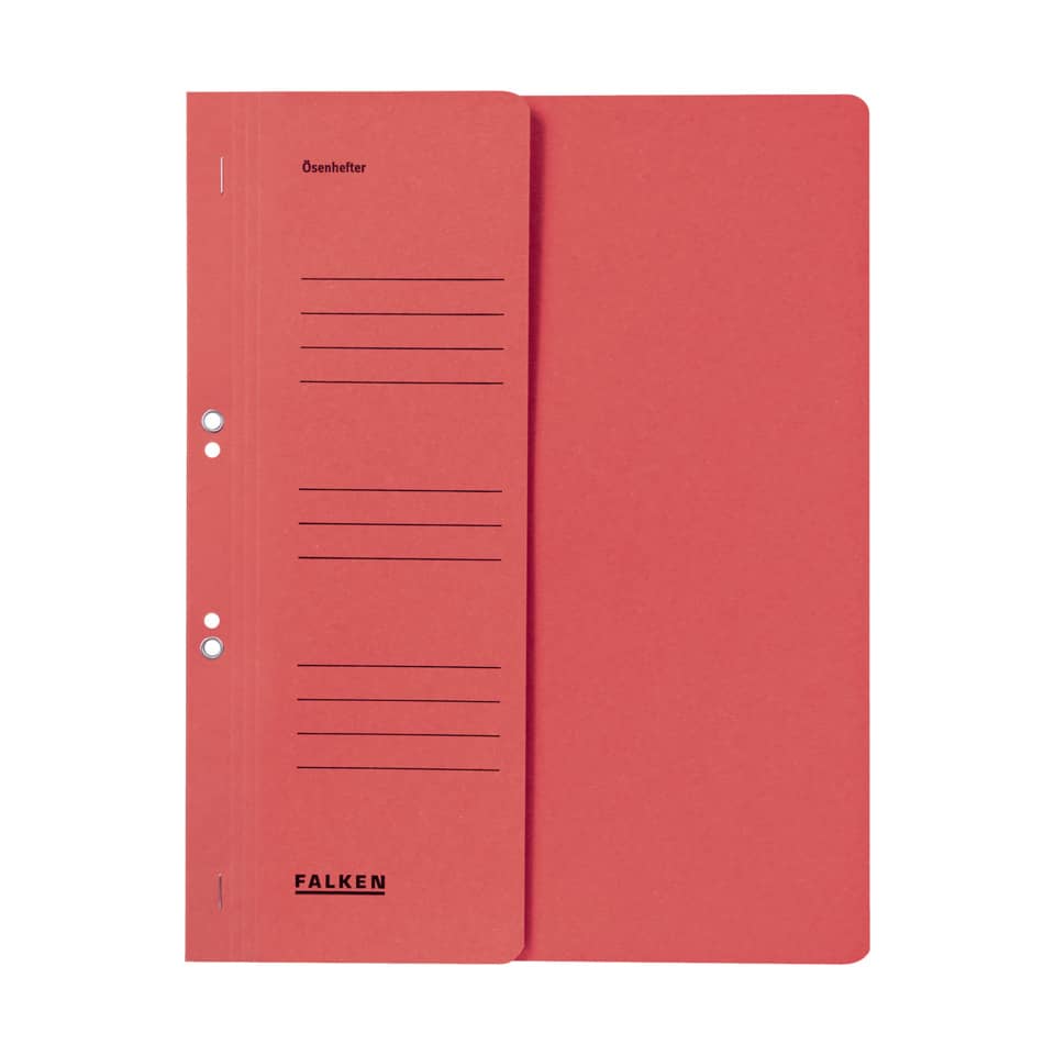 Notizbuch, Notizblock, Klemmbindung, Roter Einband, FALKEN