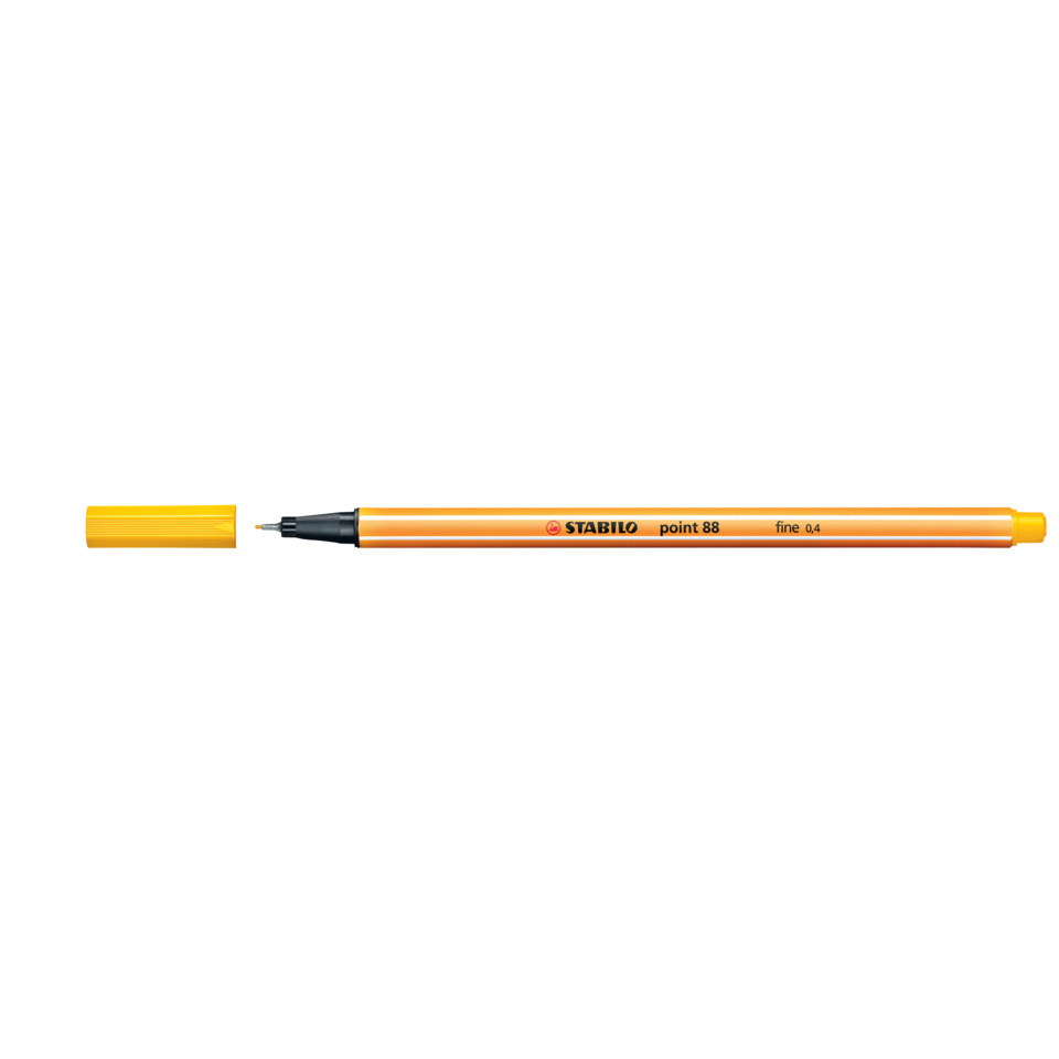 Stabilo Stift, Fineliner, Orange, leuchtend, feine Spitze