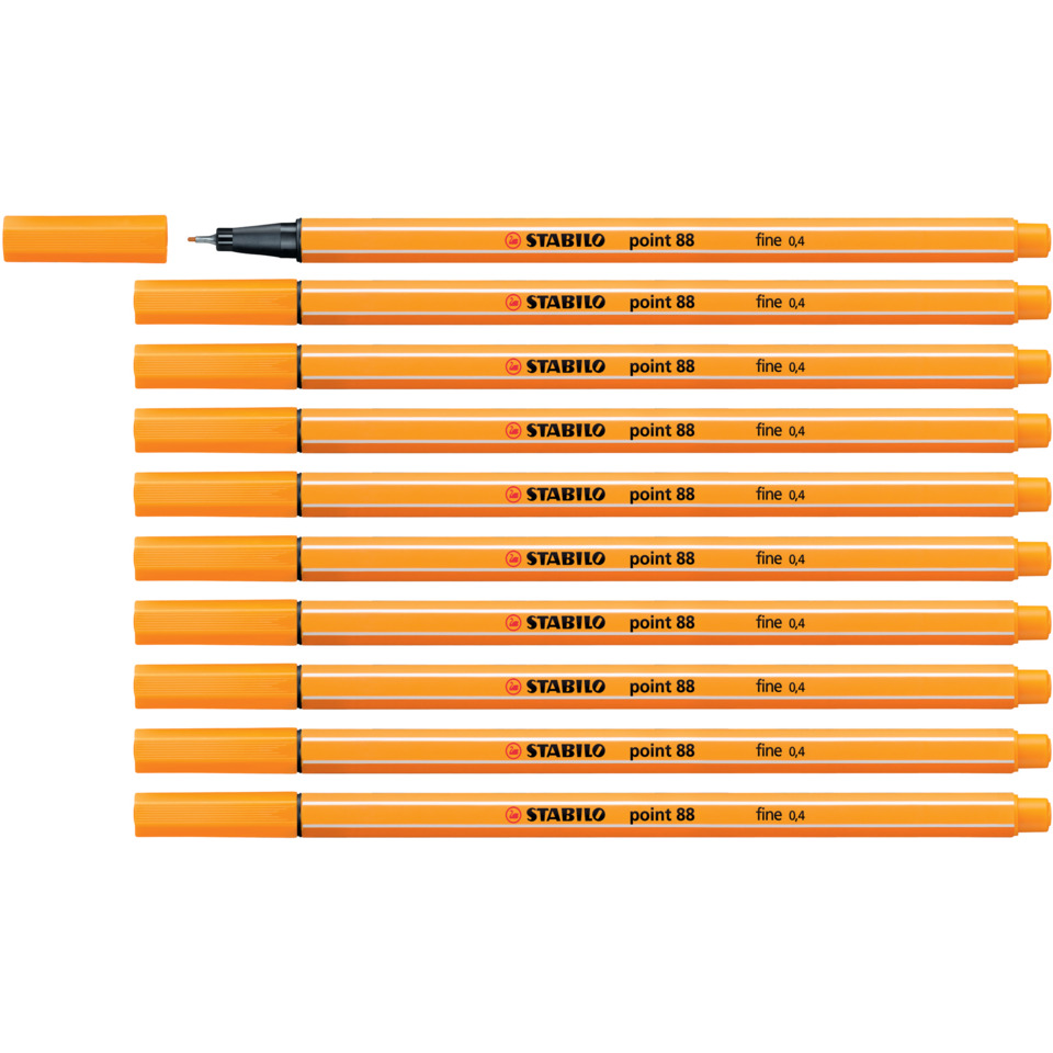Marker, orange farben, Schreibstifte, Schreibwaren, fineliner, orange Stablio-Stabilo Stabilo?, orange marker, feiner punkt, pen set, stabilo point 88