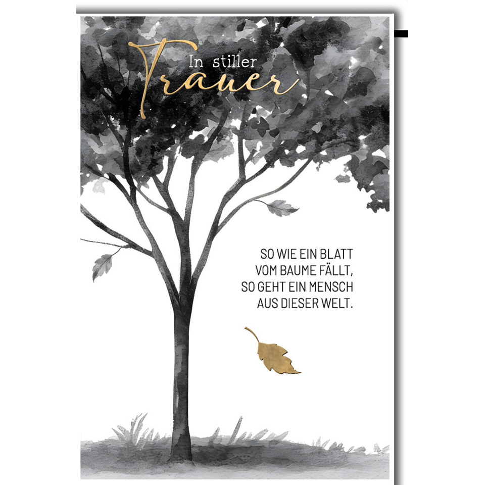 Baum, Herbstlaub, Blatt, Poster, Zitat