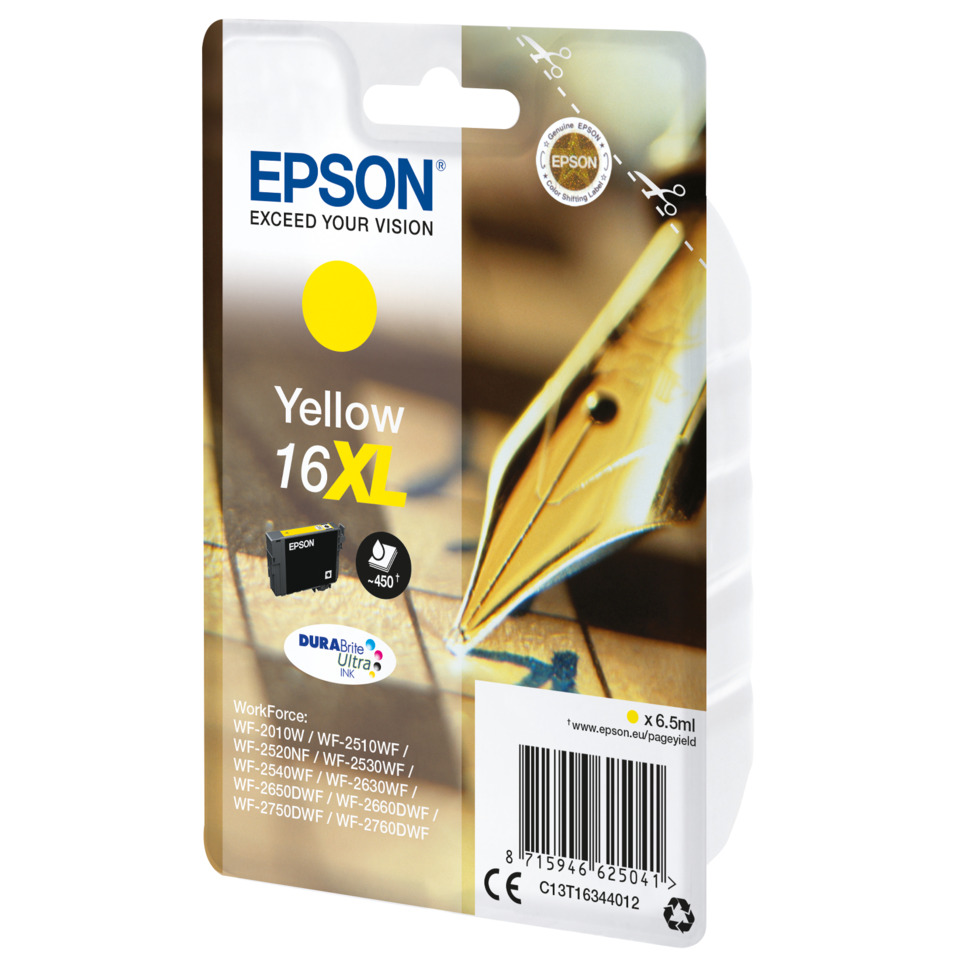 gelb, 16XL, Tintenpatrone, DURABrite, EPSON
