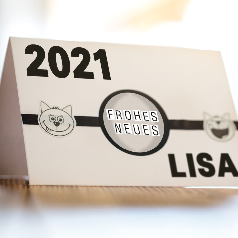 2021, Karte, Neujahr, Kalender, Geschenk