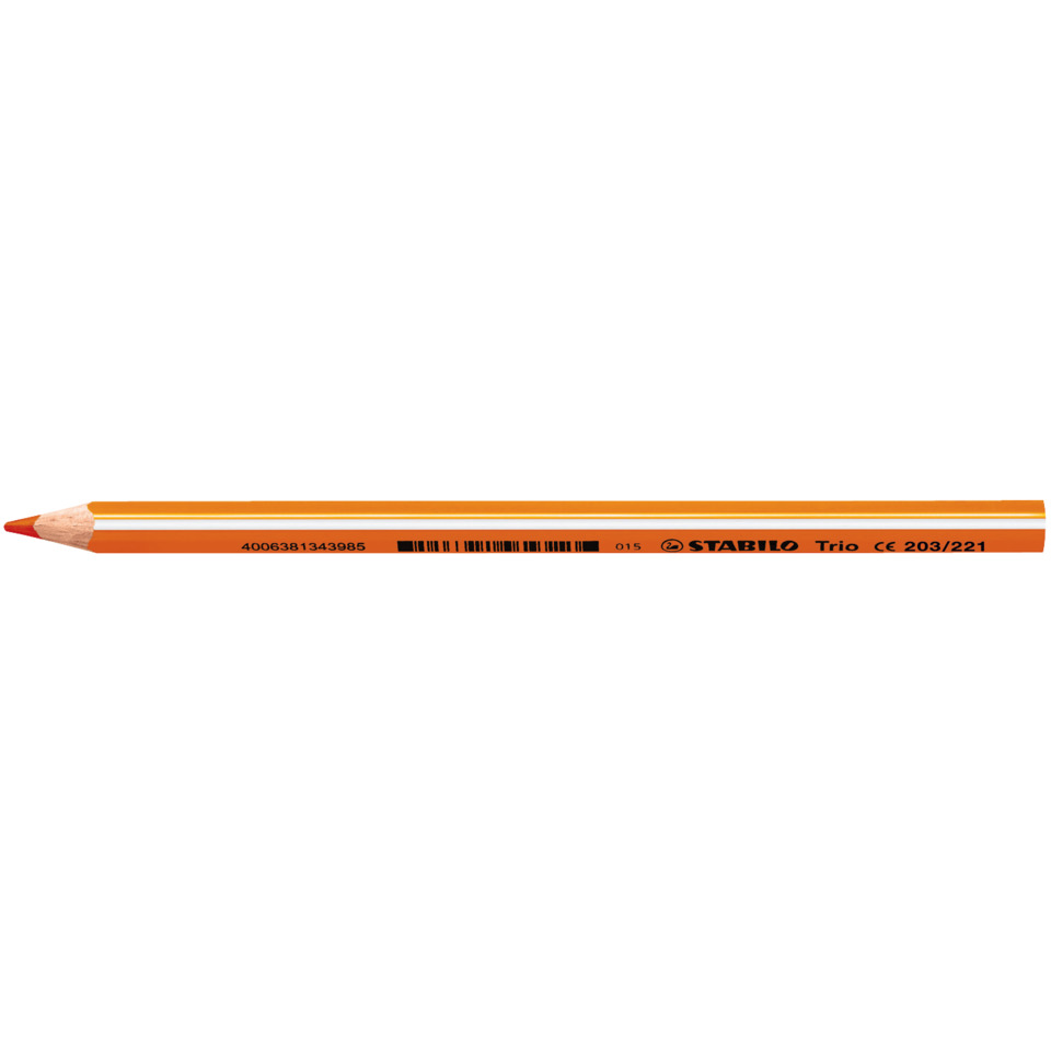 Bleistift, Orangeton, Roter Spitz, Holzminenbleistift, Holzbleistift