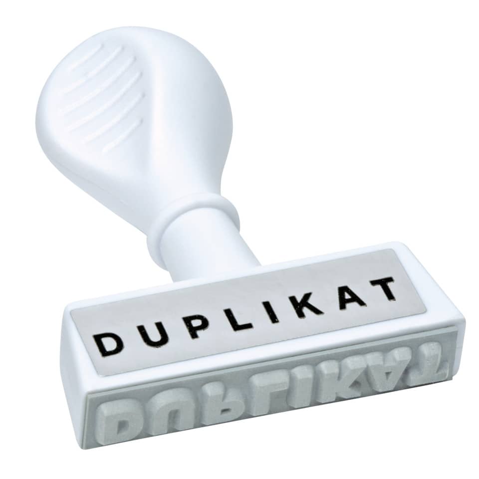 Duplikat, Stempel, Druckstempel, Kleinstampfer, Zubehör