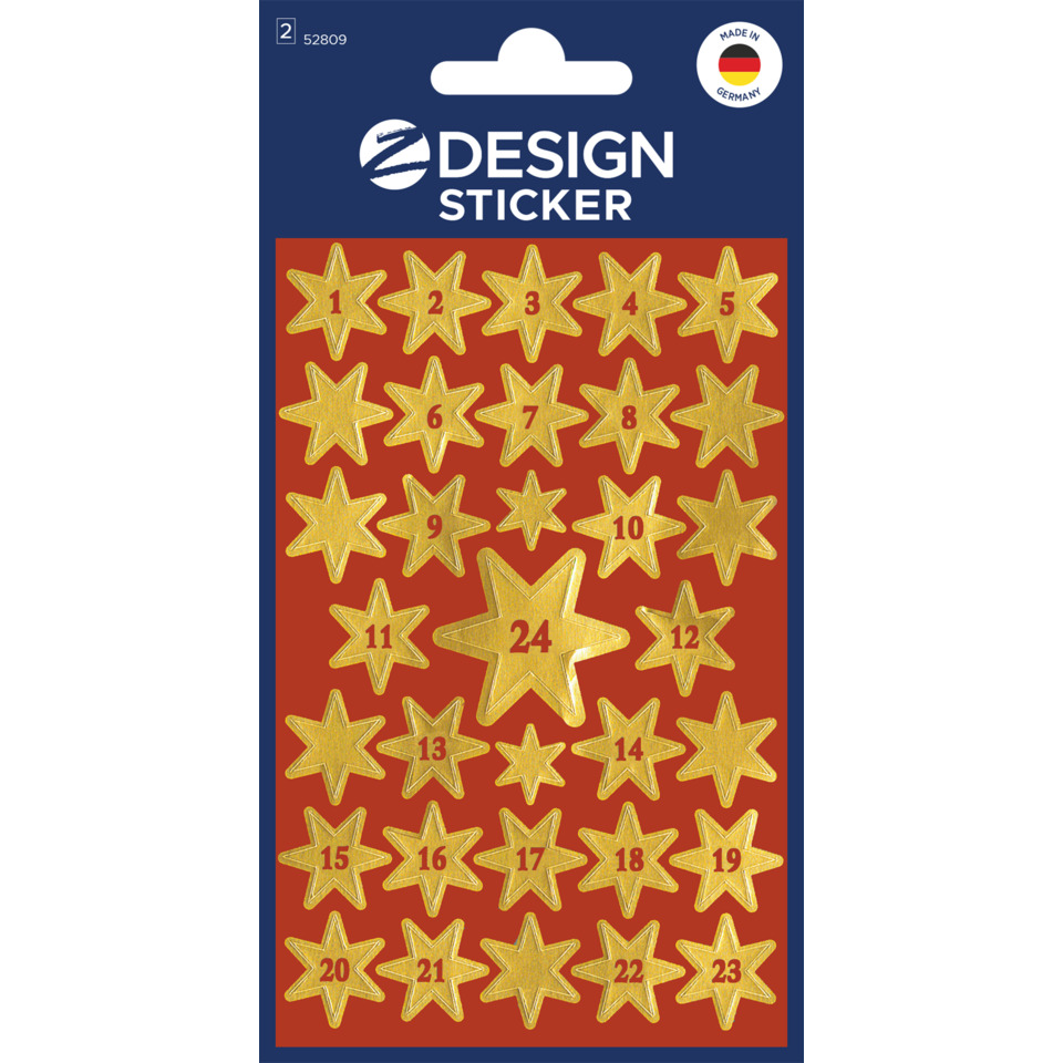 Sticker, Sternaufkleber, Goldene Sterne, Designaufkleber, Sternenaufkleber