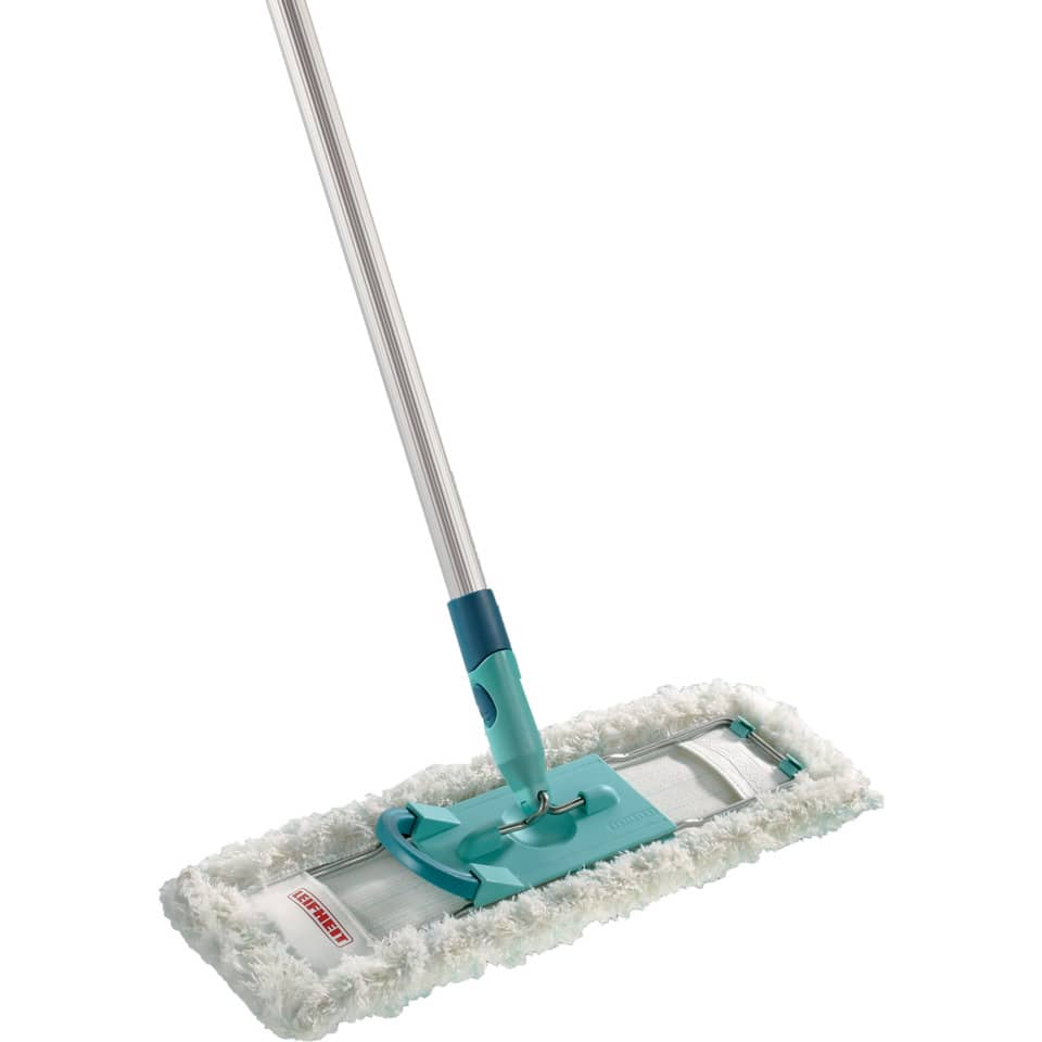Wischmop, Mikrofaser, Flachkopf, Teal, Stielmop