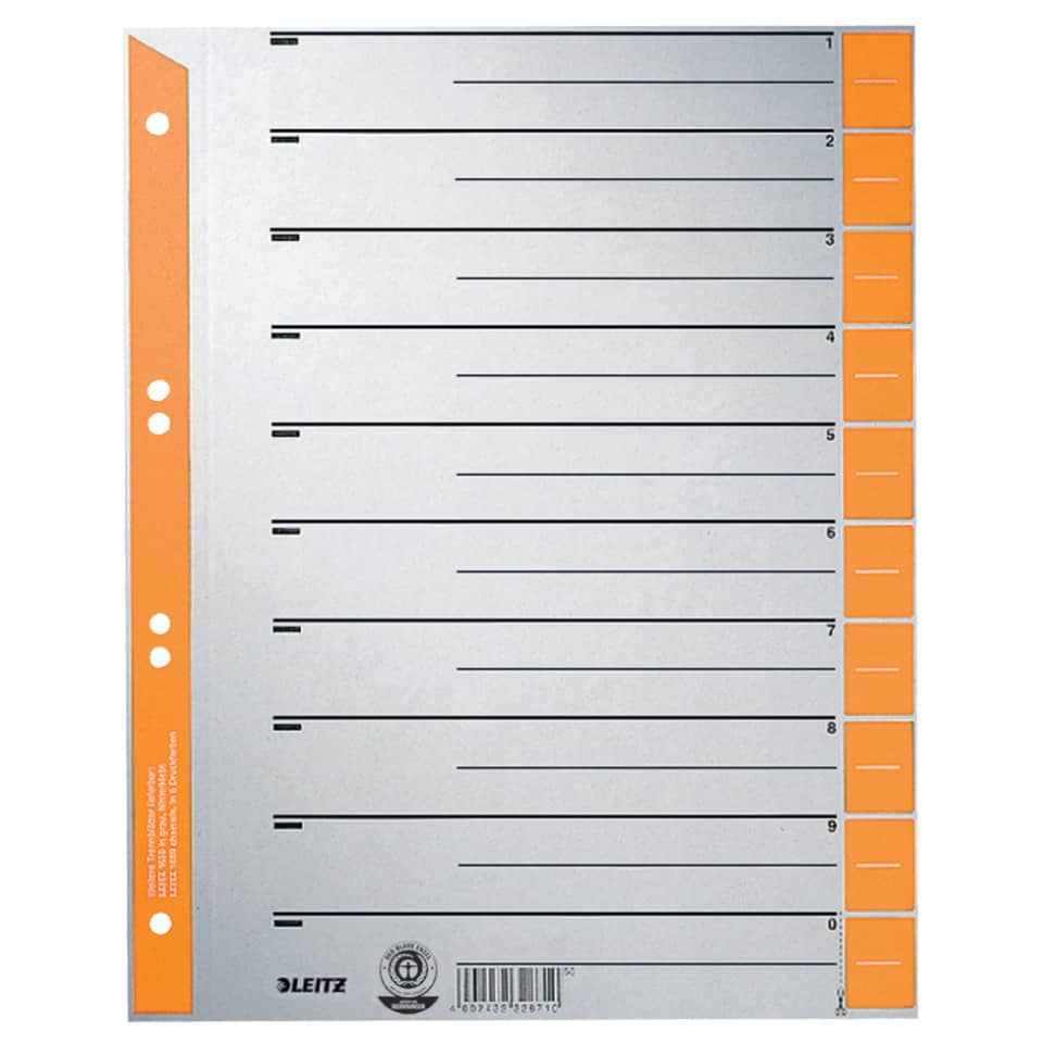 notebook, document organizer, eight-ring binder, perforated punch, orange spine