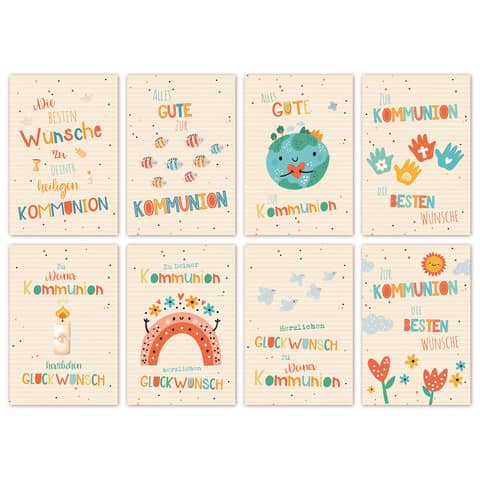 Kommunionskarte, 100er Box, sortiert SKORPION 99sk5780