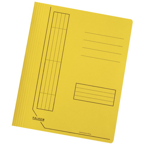 Schnellhefter Karton, A4, 240g/m², intensiv gelb FALKEN 11287513