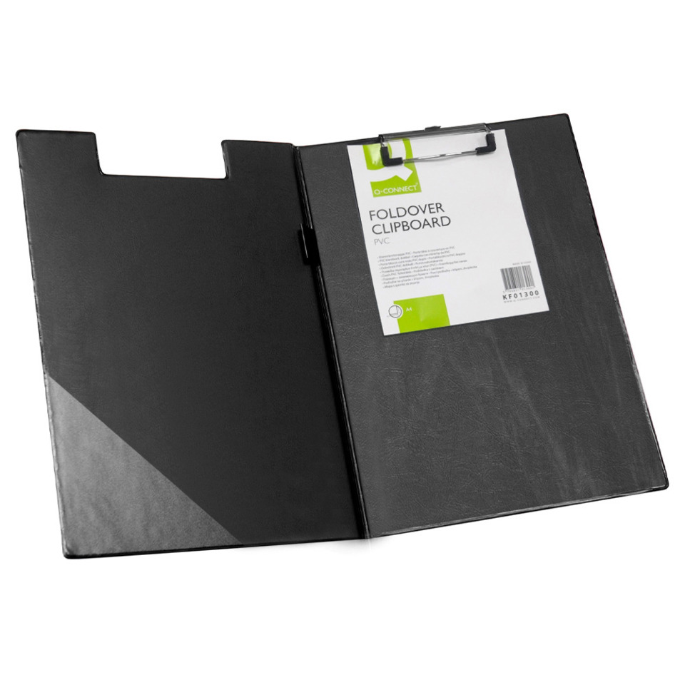 Ordner, Ablage, Clipboard, PVC, Schwarz
