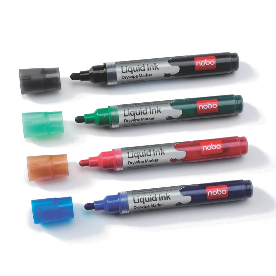 Marker, Liquid Ink, Trockenschreiber, Farbmarker, Nobo