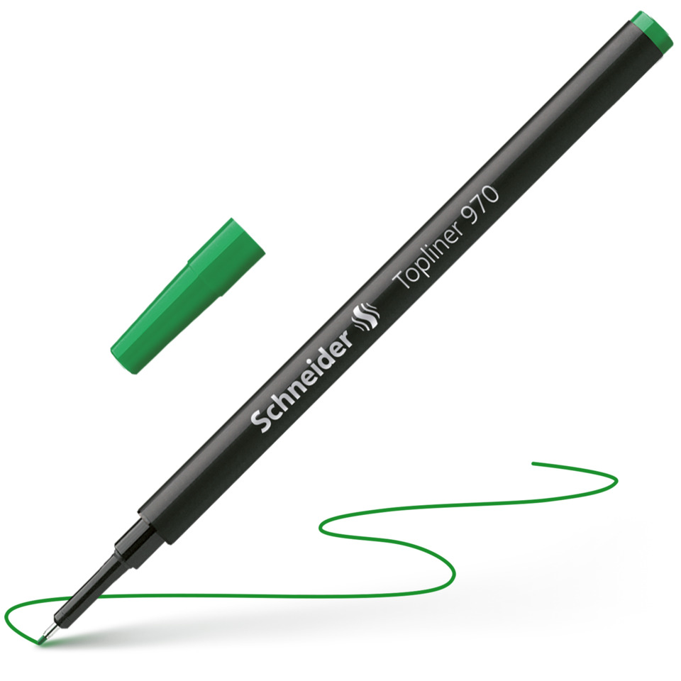 Marker, Geltinkpen, Schreiber, Schwarzer Stift, Topliner 970