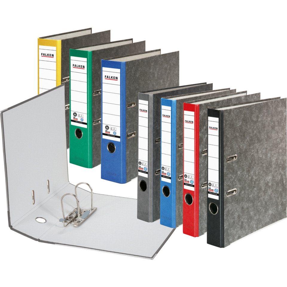 Ordner, Ordner A4, Schwarzgrau, Ringbinder, Bindemappen-Set