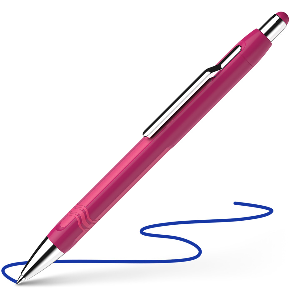 Kugelschreiber, Gummi-Arm, Roter Stift, Spitzestift, Schreiben