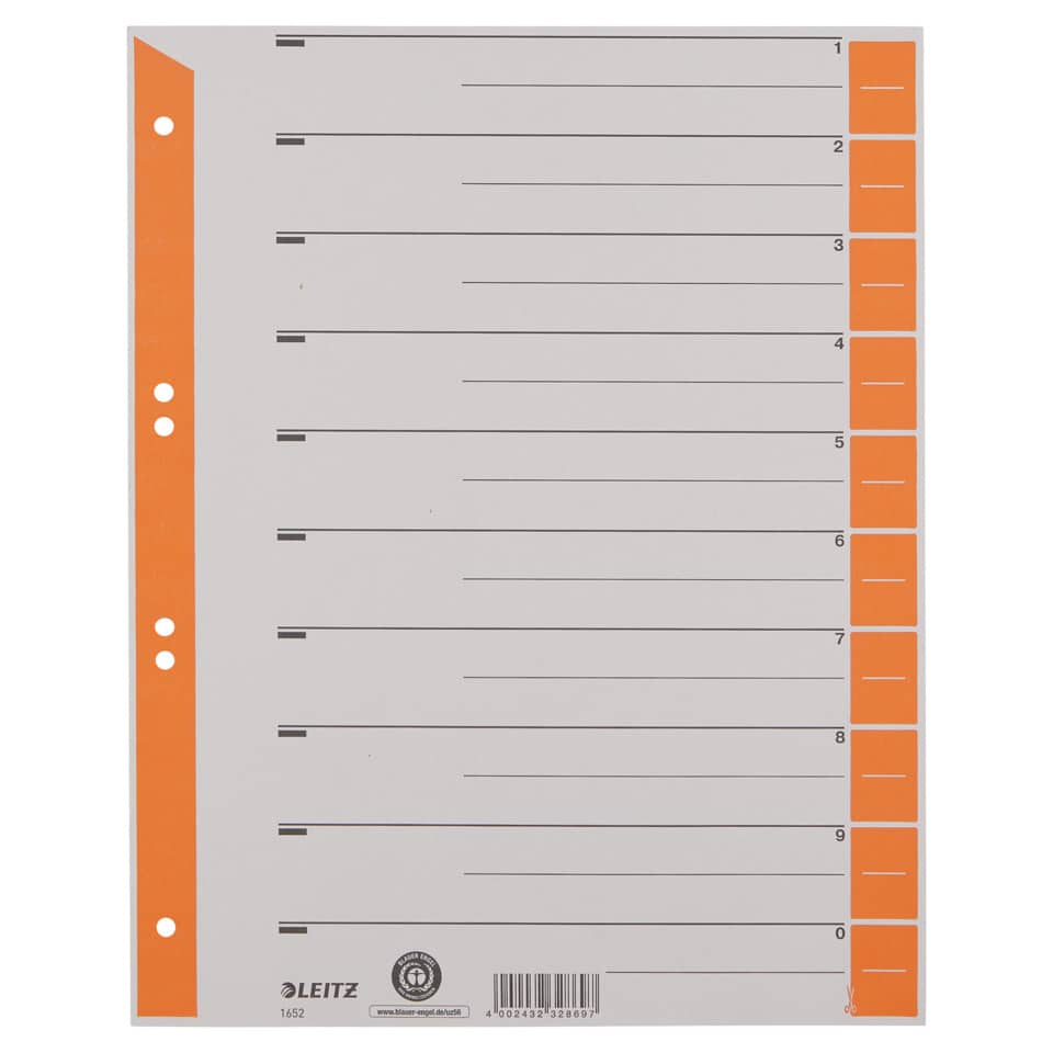 ringbuch, ordner, heftpapier, orange streifen, lochstichband