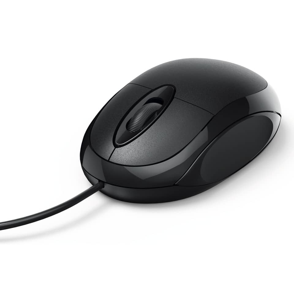 Maus, USB-Kabel, Drahtlos?, Optische Maus, Schwarz