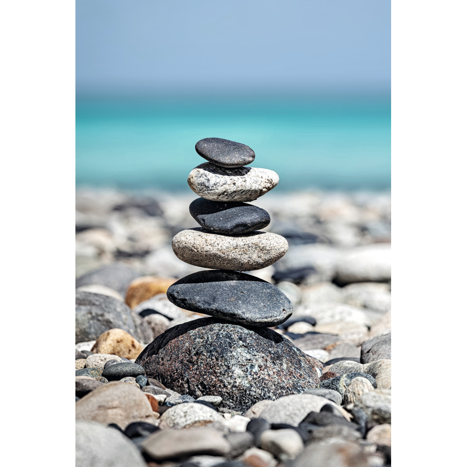 Steine, Flusskiesel, Steinestapel, Strand, Stein Balanced