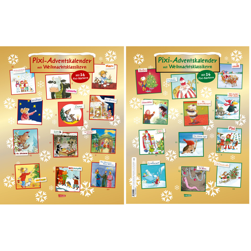 Pixi-Adventskalender, Weihnachtsklassiker, Adventskalender, Bilderbuch, Winter