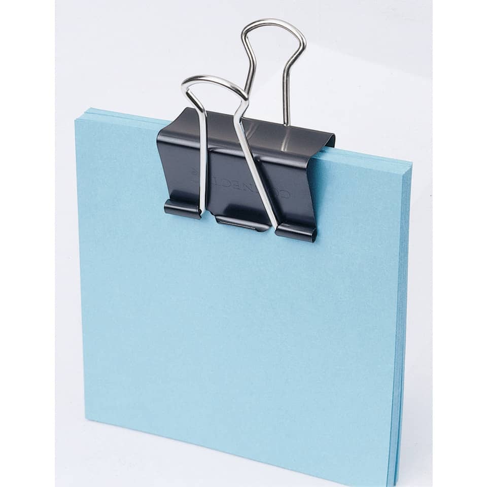 Binder, Binder clip, Blue paper, Büromaterial, Klammerclip