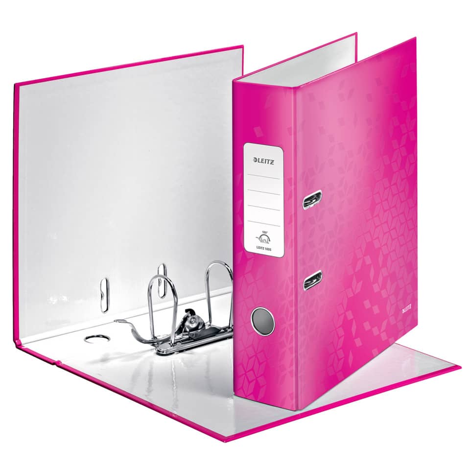 Ordner, Ringbuch, A4, Klammerhefter, Pink