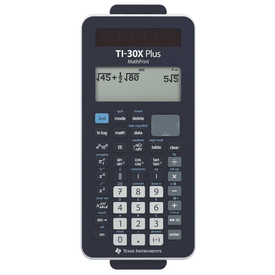 rechner, Texas Instruments, TI-30X Plus, Wissenschaftlicher Taschenrechner, Anzeigen